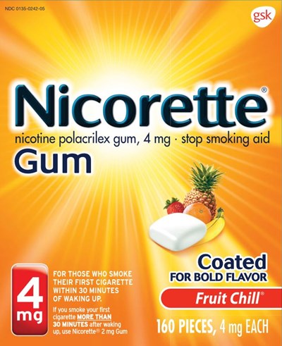 30857XG Nicorette Fruit Chill 4 mg 160 ct.JPG